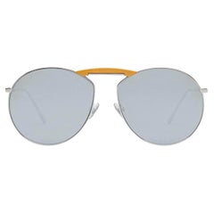 Vintage FENDI x GENTLE MONSTER silver GENTLE FENDI ROUND Sunglasses FF 0368/S
