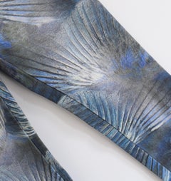 Fendi x Karl Lagerfeld Vintage Spring 2003 Feather Print Jeans