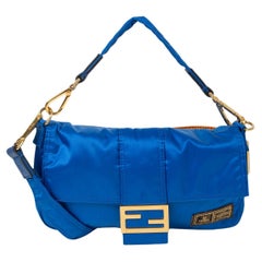 FENDI x PORTER electric blue nylon ULTRA PERFORMANCE BAGUETTE Bag
