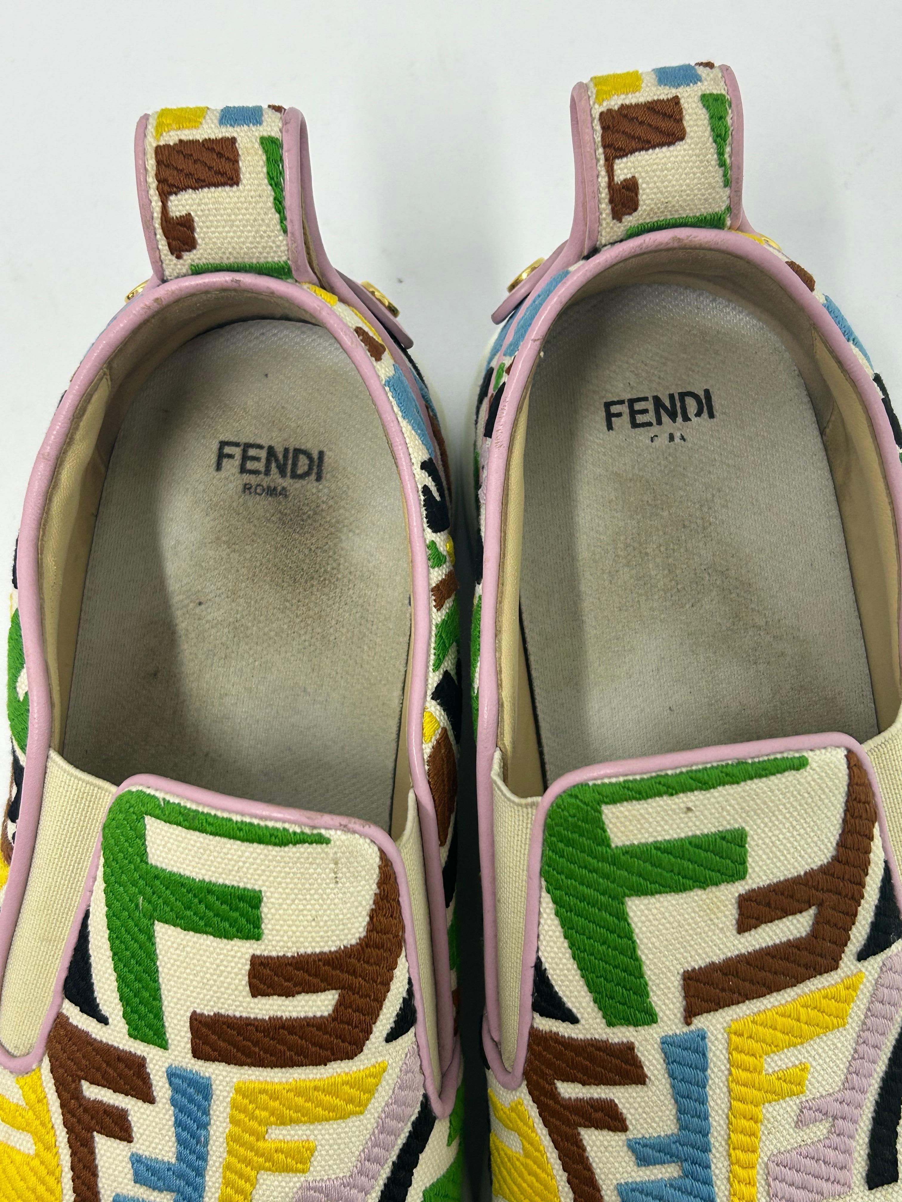 Fendi X SARA COLEMAN Zapatillas Slip On EU 38 en Bastante bueno estado para la venta en Amman, JO
