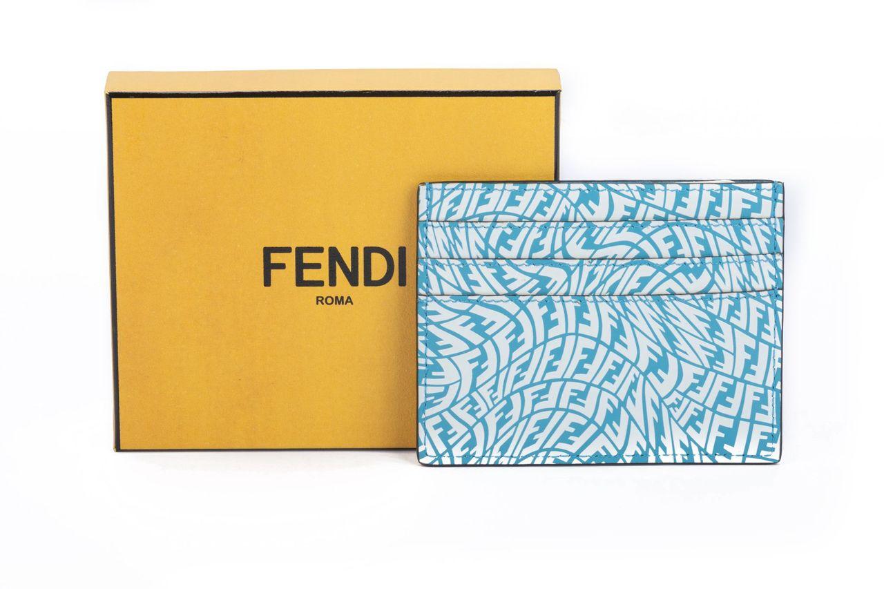 Orange Fendi x Sarah Coleman Card Holder NIB For Sale