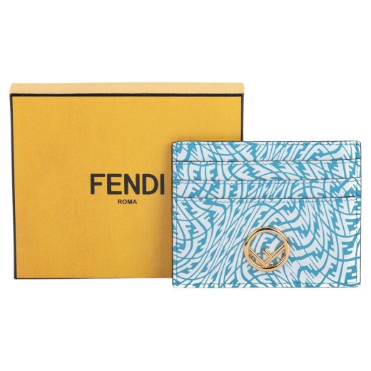 Fendi Orange Leather Vitello Elite Gusseted Card Holder at 1stDibs