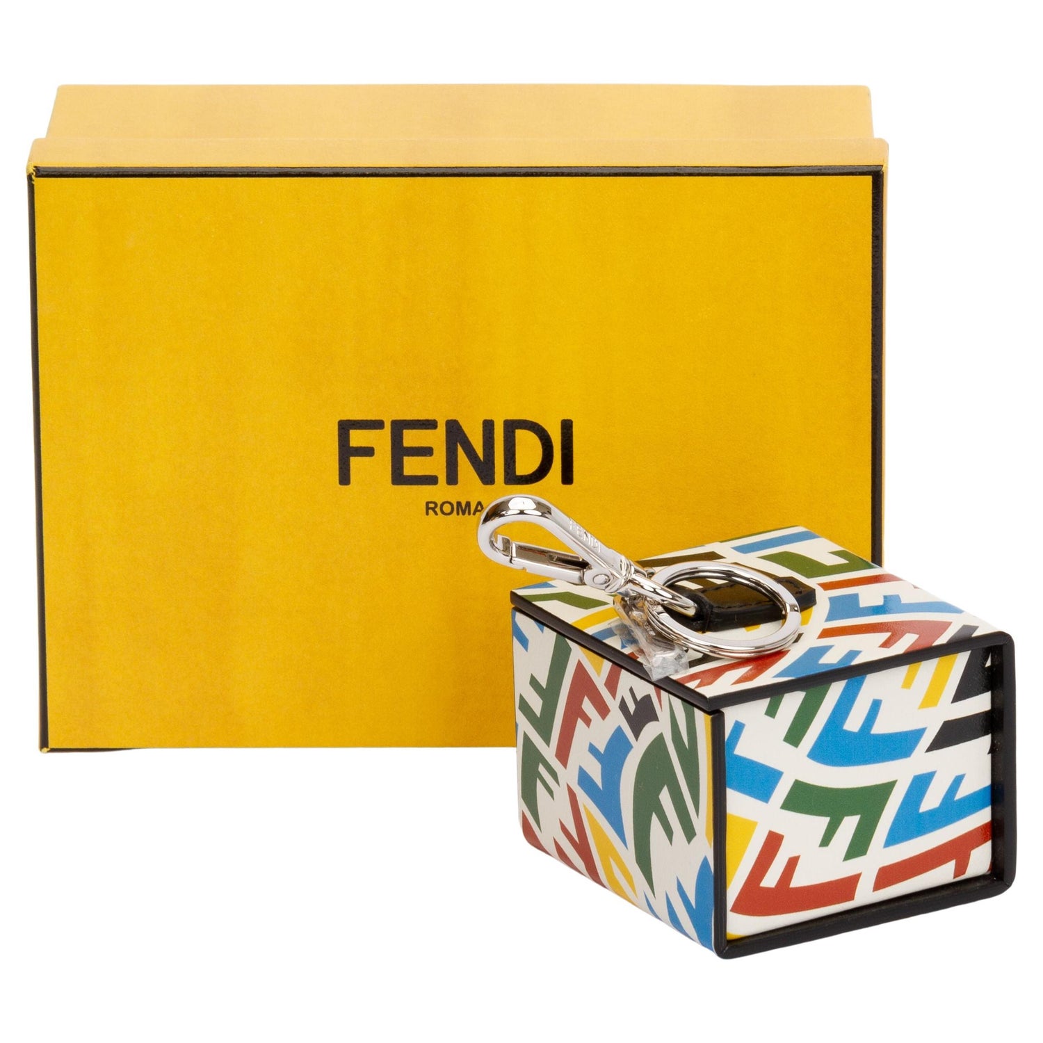 Fendi Vertigo Zipper Wallet Yellow - Vintage Lux