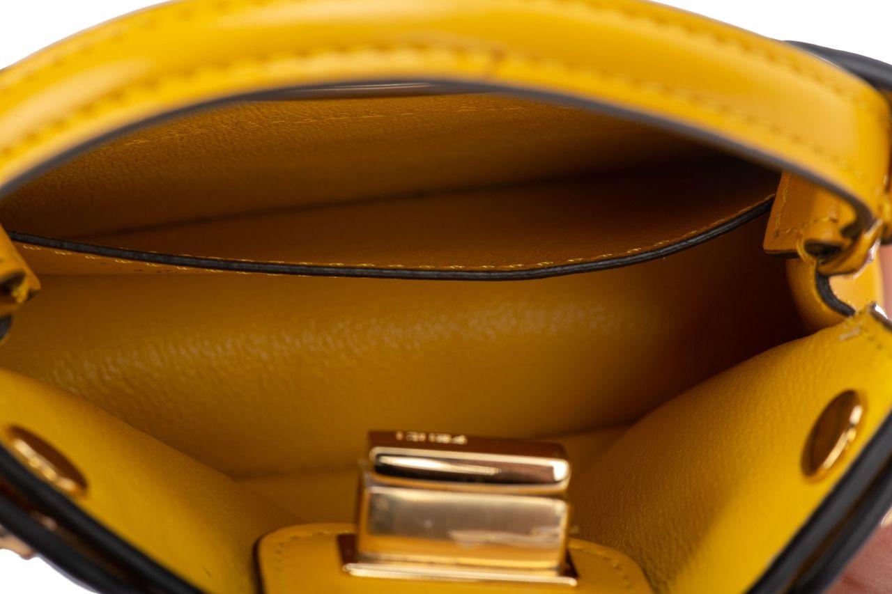 Fendi x Sarah Coleman Nano Peekaboo Bag In New Condition In West Hollywood, CA