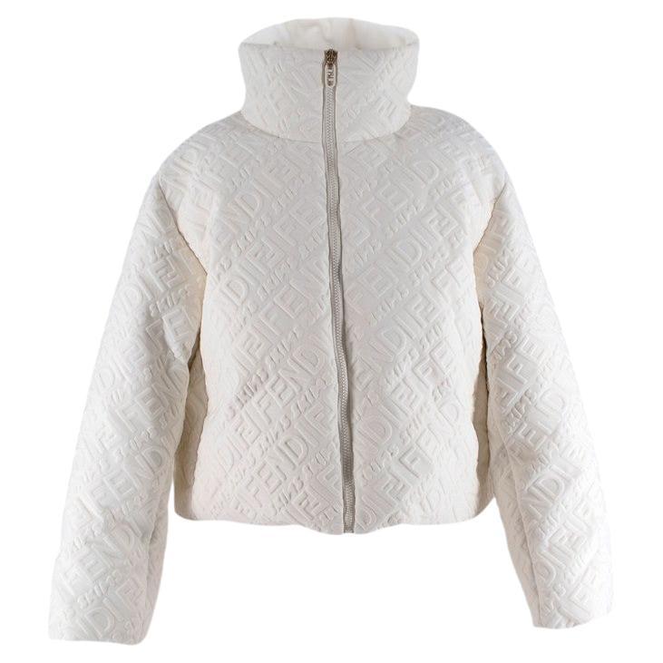 Fendi x Skims White Down Puffer Jacket