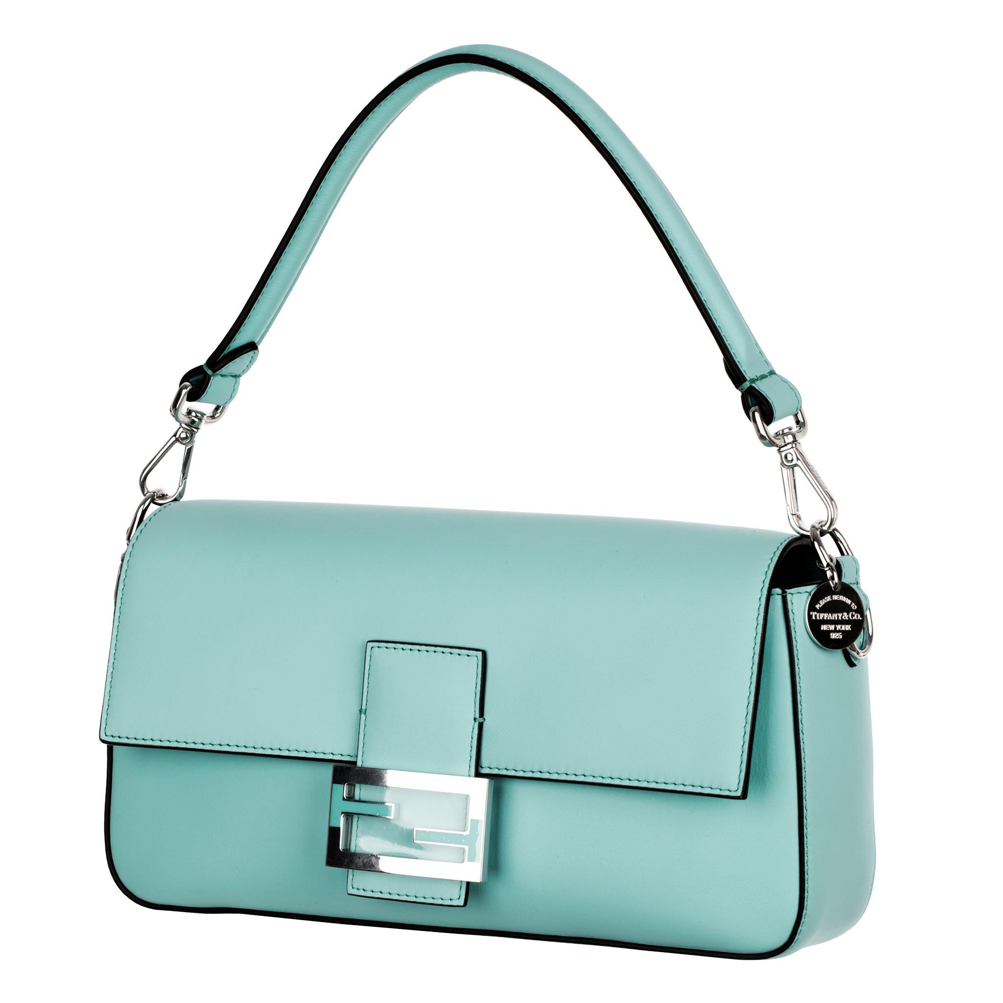 Bolso mediano de piel Fendi X Tiffany & Co. en Nuevo estado para la venta en Sydney, New South Wales