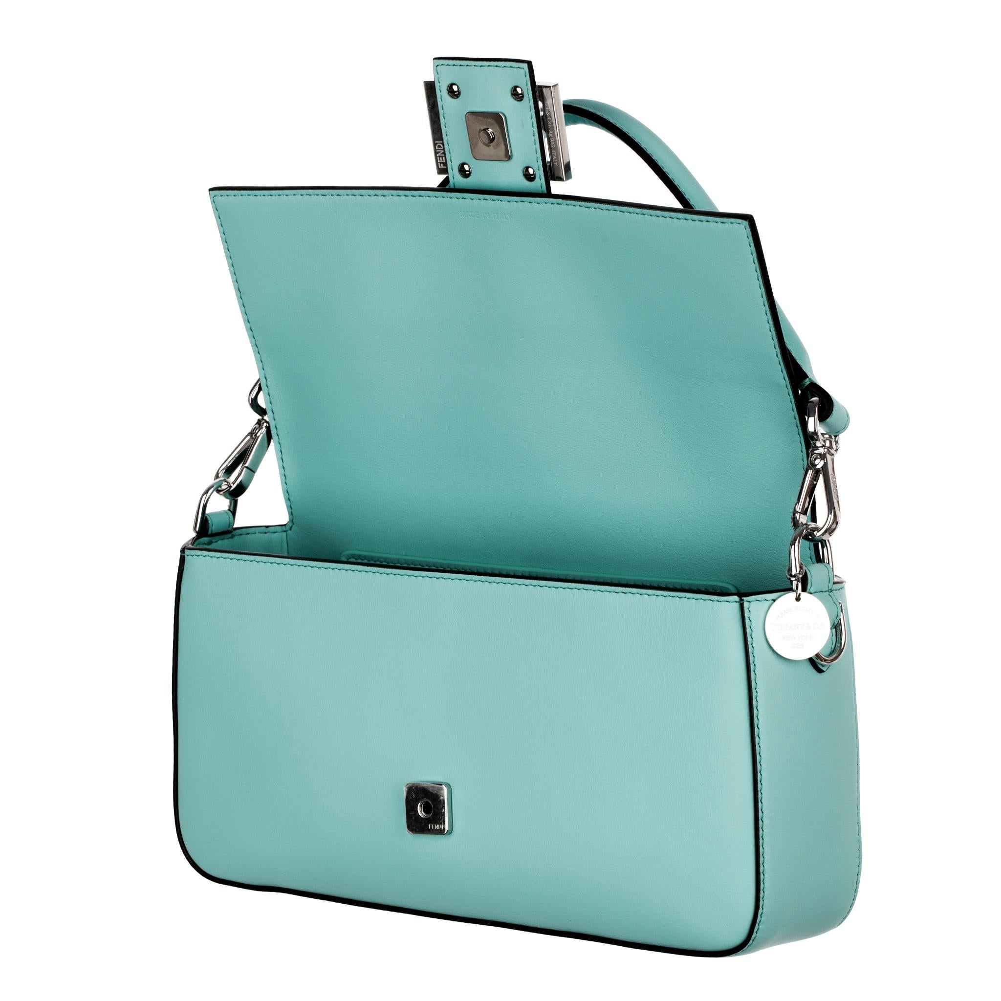 Bolso mediano de piel Fendi X Tiffany & Co. en venta 4