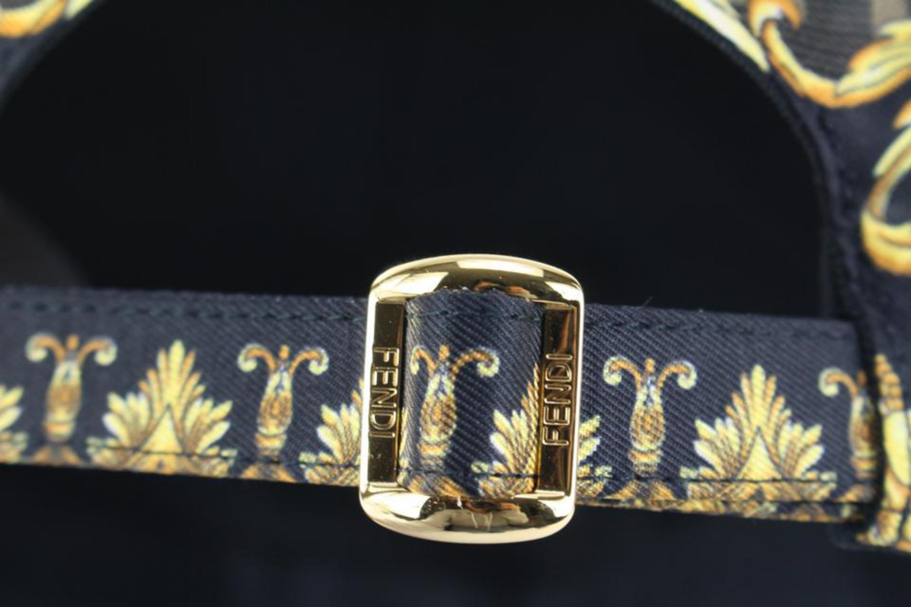 Beige Fendi x Versace Chapeau de baseballendace 57 cm 92v516s en vente