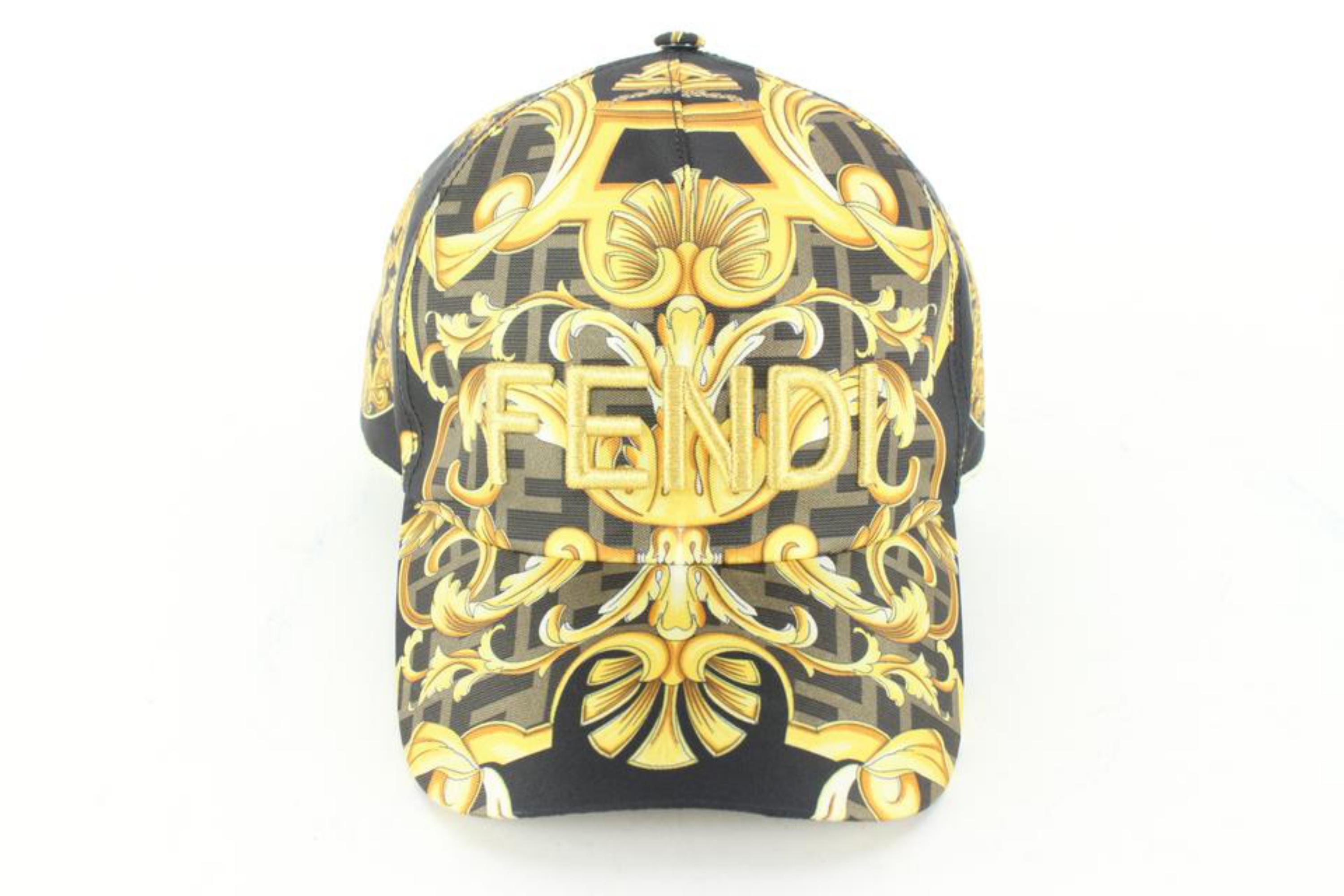 Fendi x Versace Chapeau de baseballendace 57 cm 92v516s Pour femmes en vente