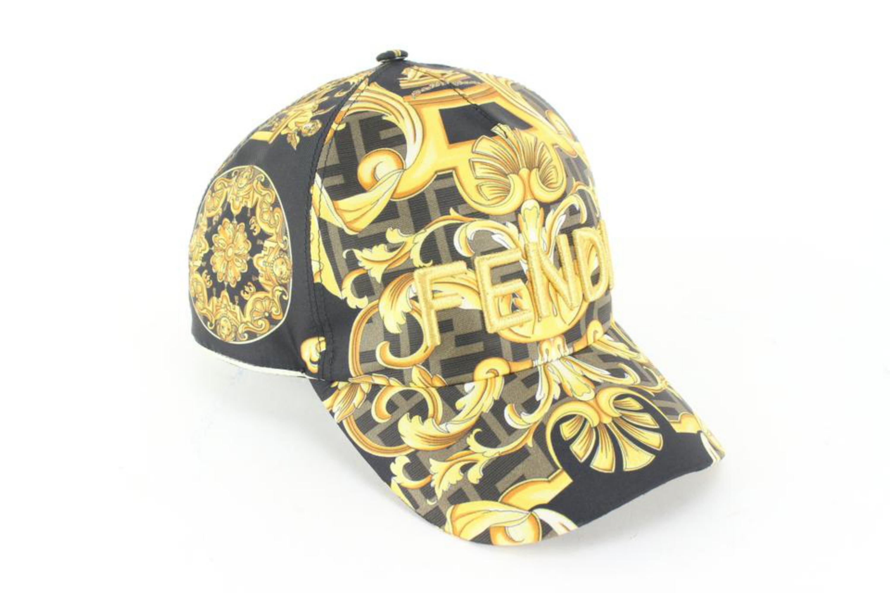 Fendi x Versace Chapeau de baseballendace 57 cm 92v516s en vente 2