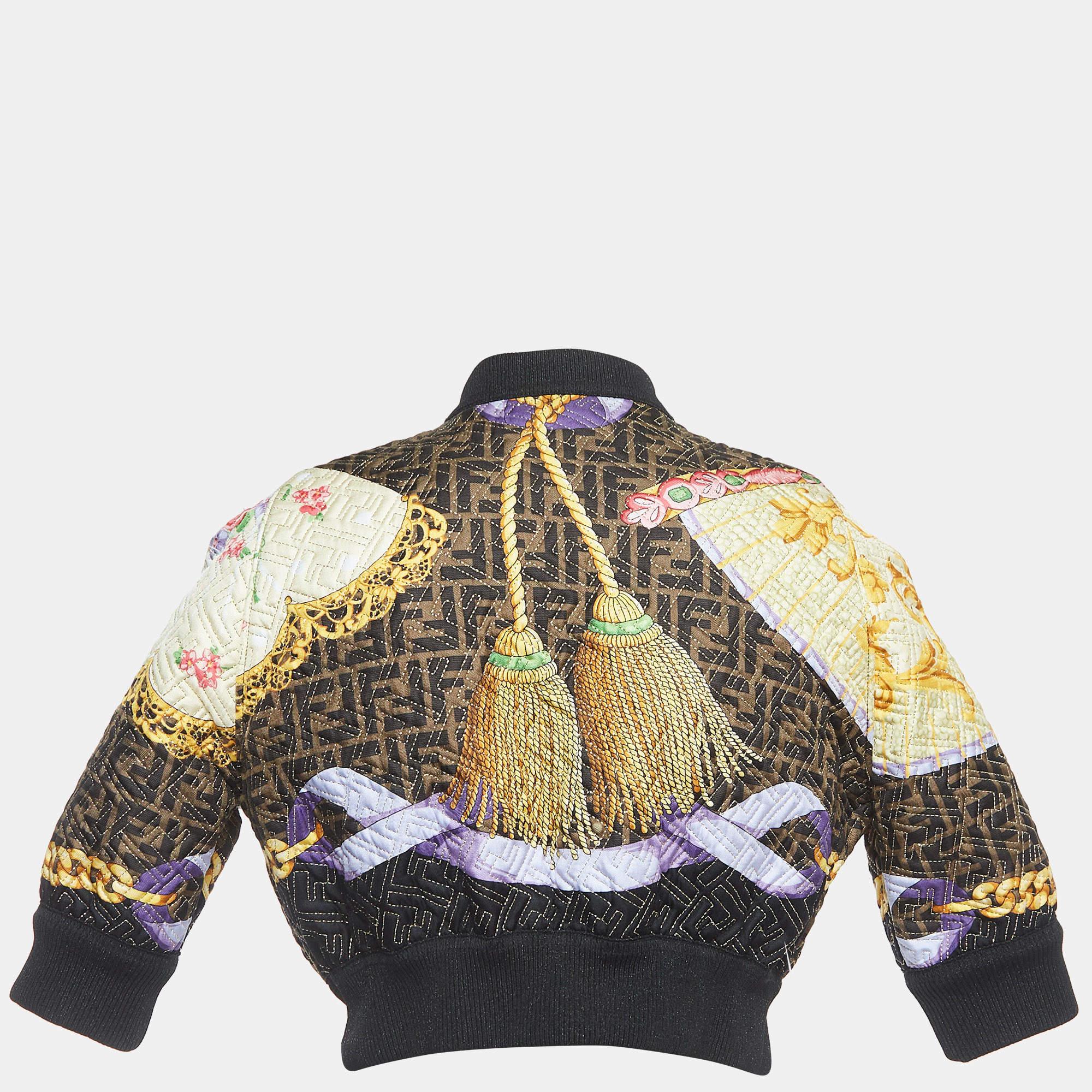This Fendi x Versace jacket is a prize you will want to keep even if you have worn it countless times. It is carefully tailored and detailed to be a statement piece.

Includes: Hanger