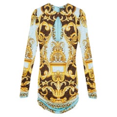 FENDI X Versace Fendace Gold Baroque Mini Dress IT 36