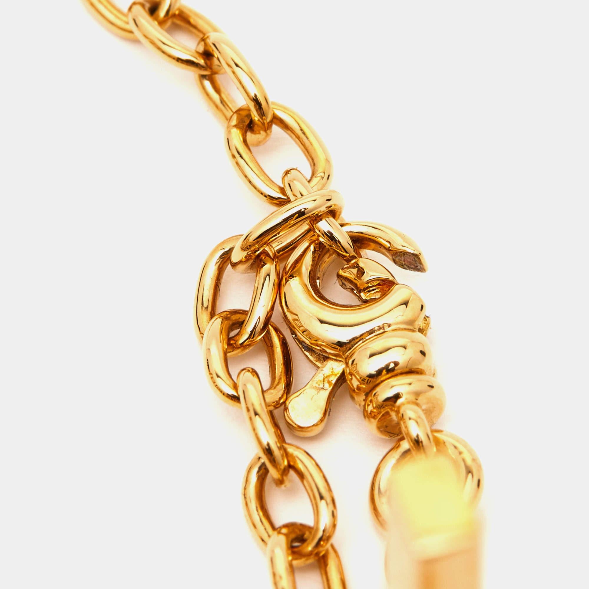 Aesthetic Movement Fendi x Versace Fendace Gold Tone Choker Necklace