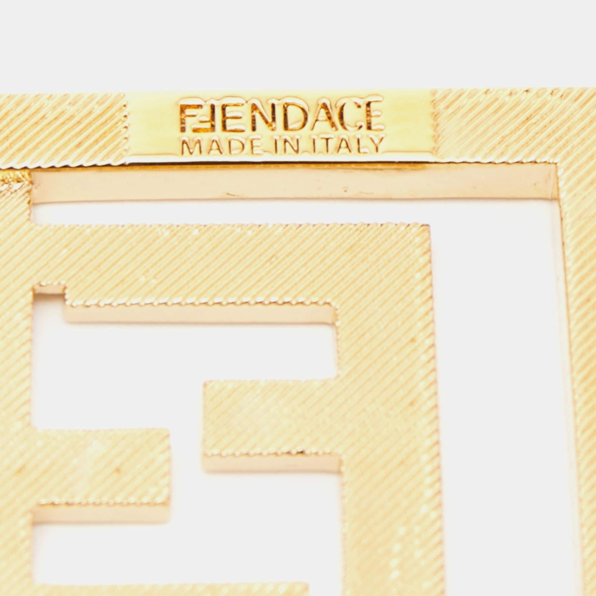 Fendi x Versace Fendace Gold Tone Choker Necklace 1