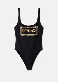 FENDI x VERSACE Fendace Logo One-Piece Swimsuit