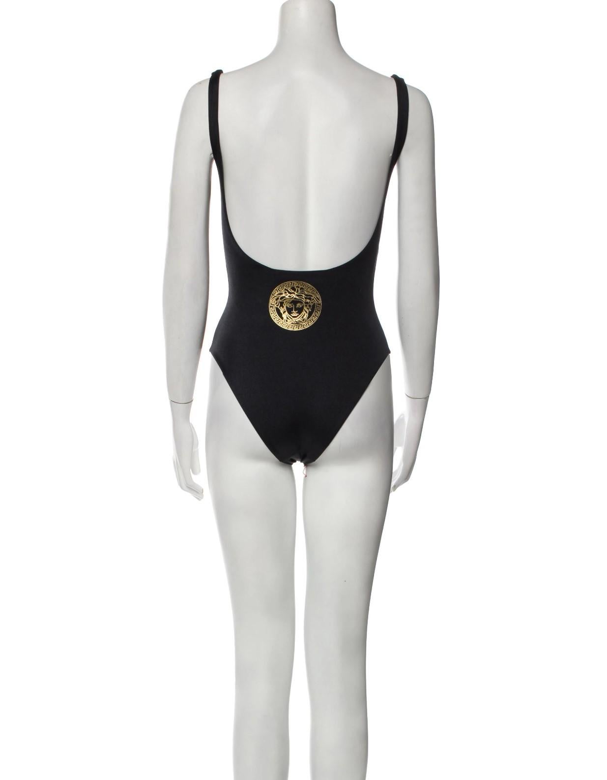 Women's FENDI x VERSACE Fendace Logo One-Piece Swimsuit For Sale