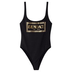 FENDI x VERSACE Maillot de bain une pièce avec logo Fendace