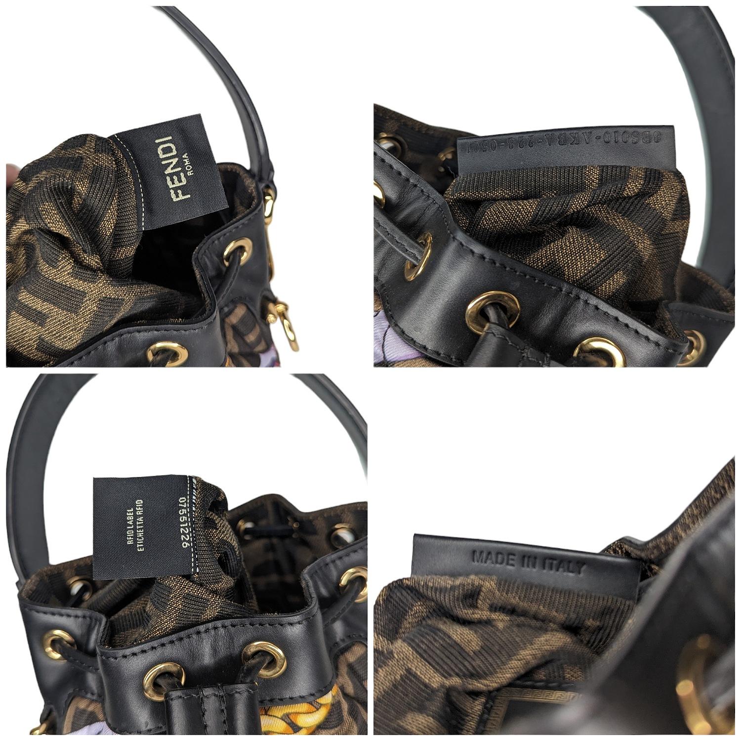 Fendi x Versace Fendace Mon Tresor Zucca Baroque Bucket Bag 3