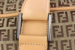 Fendi XL Brown Monogram FF Zucca Duffle Bag 126f45