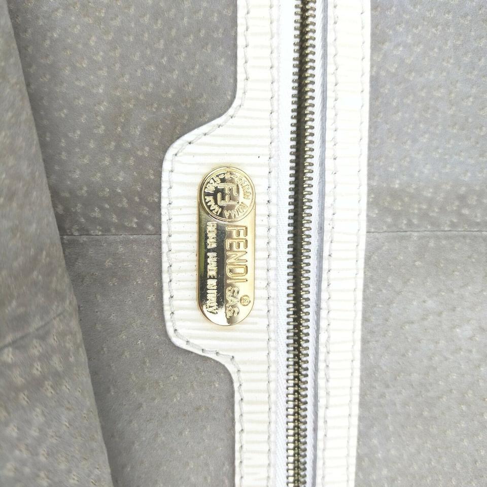Fendi XL Light Brown Monogram FF Zucca Tote Bag 863171 For Sale 2