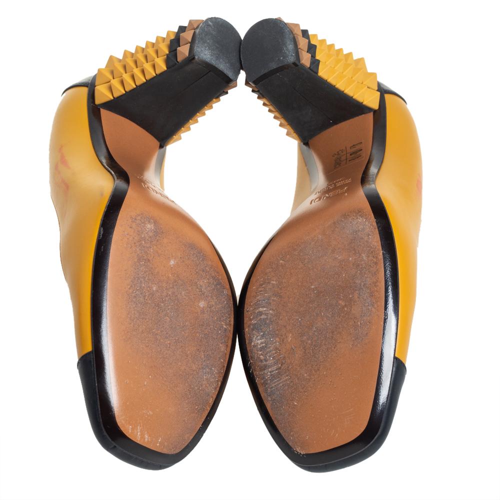 fendi shoes black and yellow