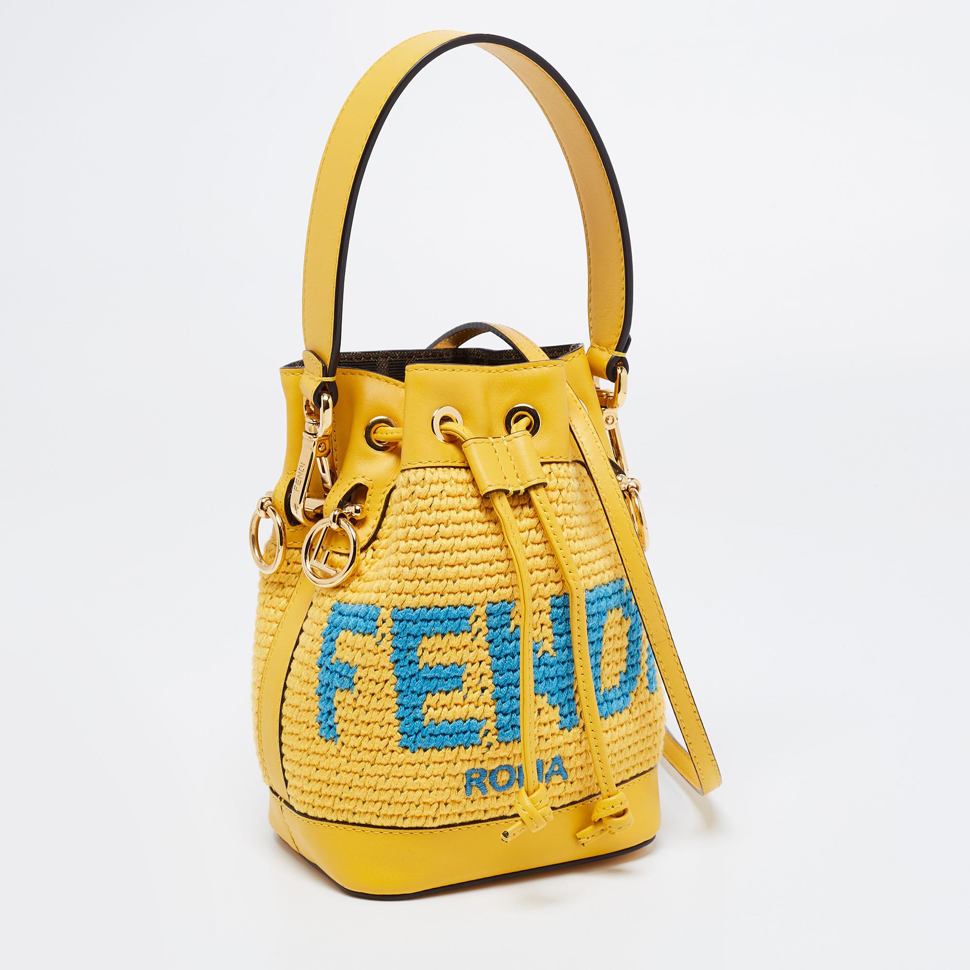 fendi gold bucket bag