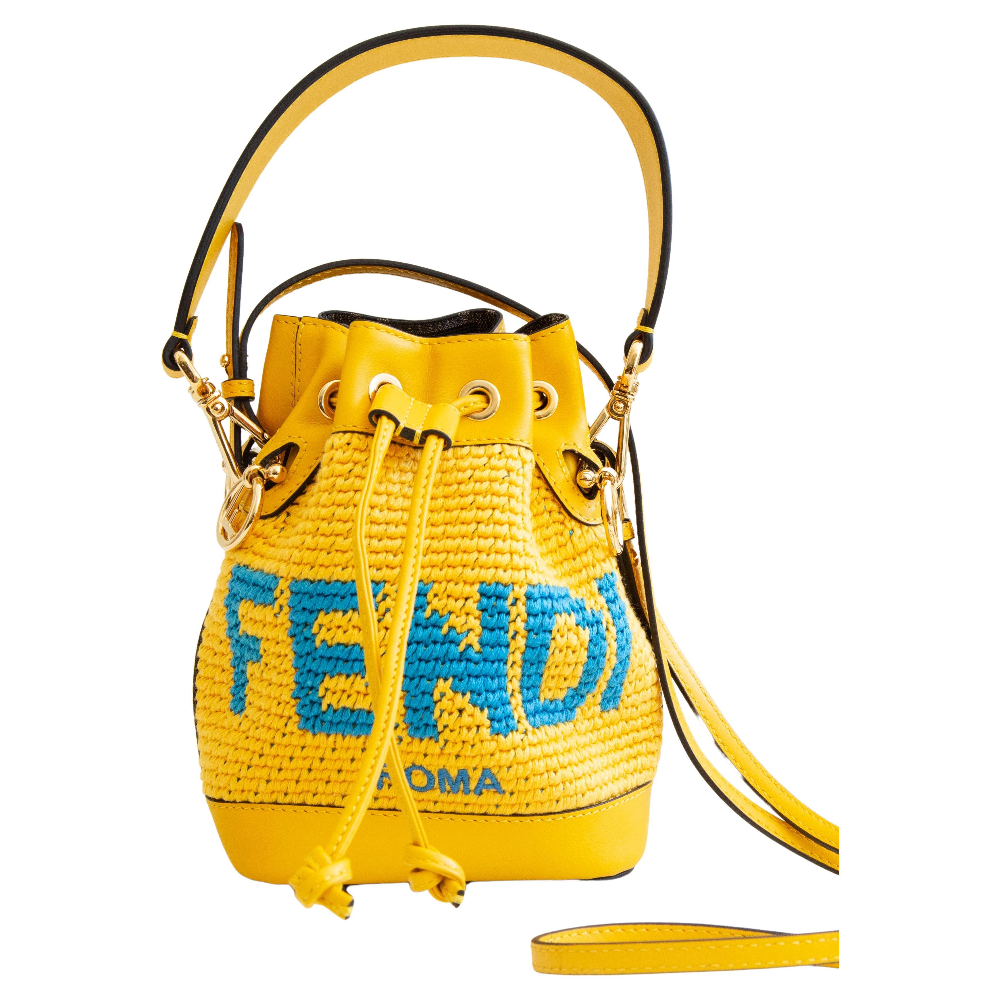 Fendi Mon Tresor Embossed Bucket Bag - Large