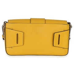 Fendi Yellow Cuoio Romano Selleria Belt Baguette Bag