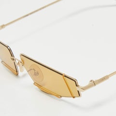 Fendi Yellow FFM0054/S Geometric Sunglasses