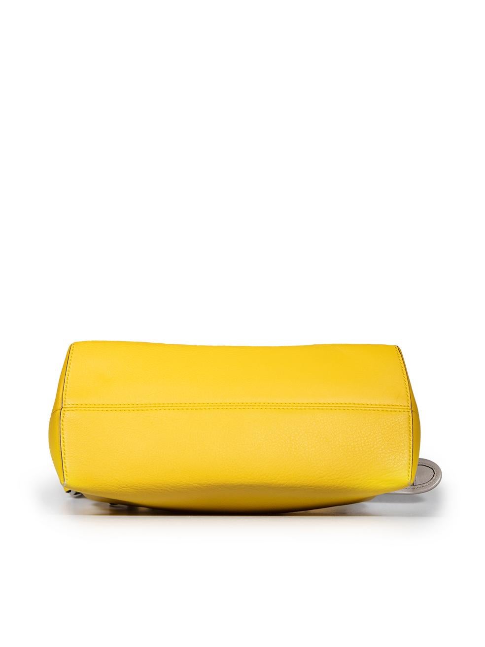 Women's Fendi Yellow Leather By The Way Bowling Bag