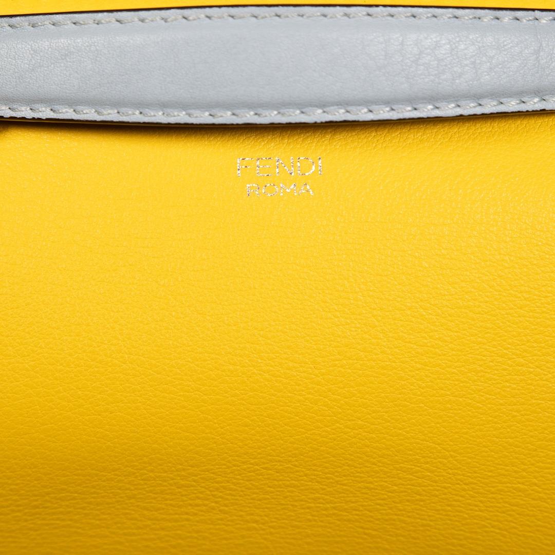 Fendi Yellow Leather By The Way Bowling Bag 1