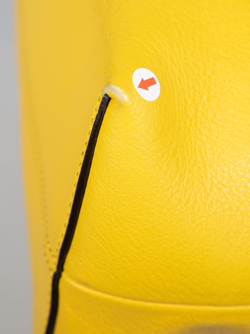 Fendi Yellow Leather By The Way Bowling Bag 4