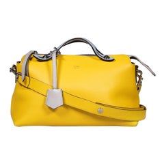 Fendi Yellow Leather By The Way Bowling Bag