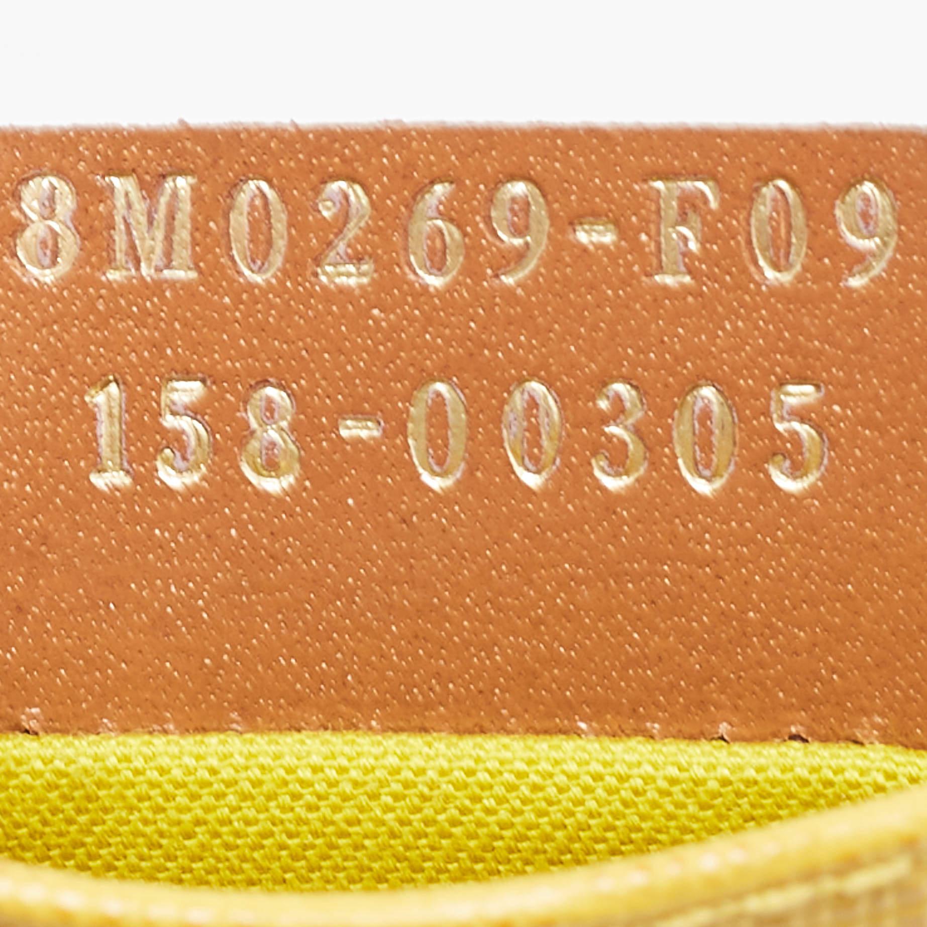 Fendi Yellow Leather Card Holder 1