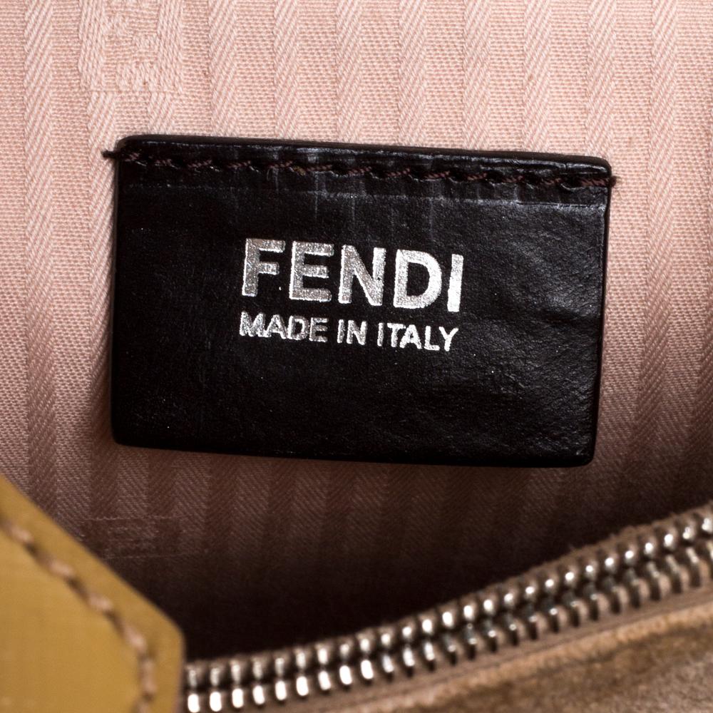 Fendi Yellow Patent Leather Mini 2Jours Tote 6