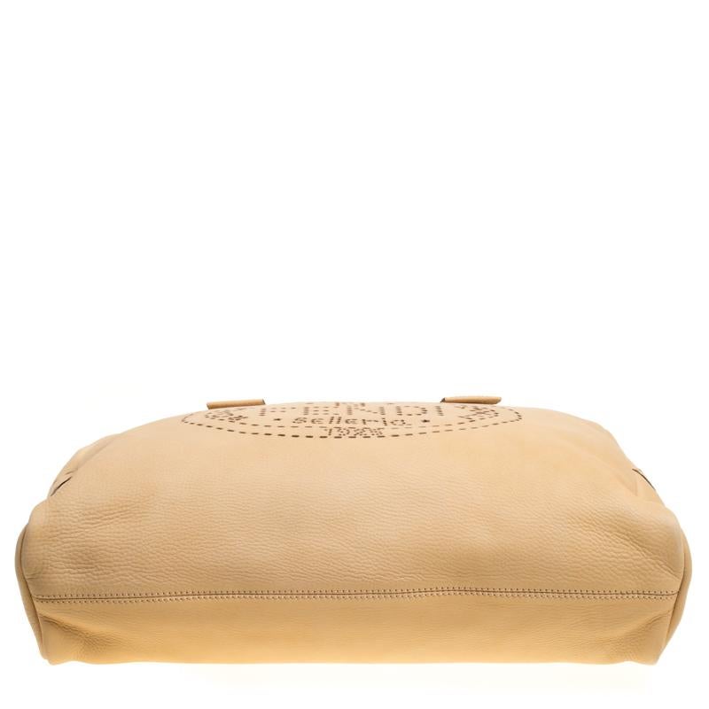Fendi Yellow Selleria Leather Weekender Bag 3