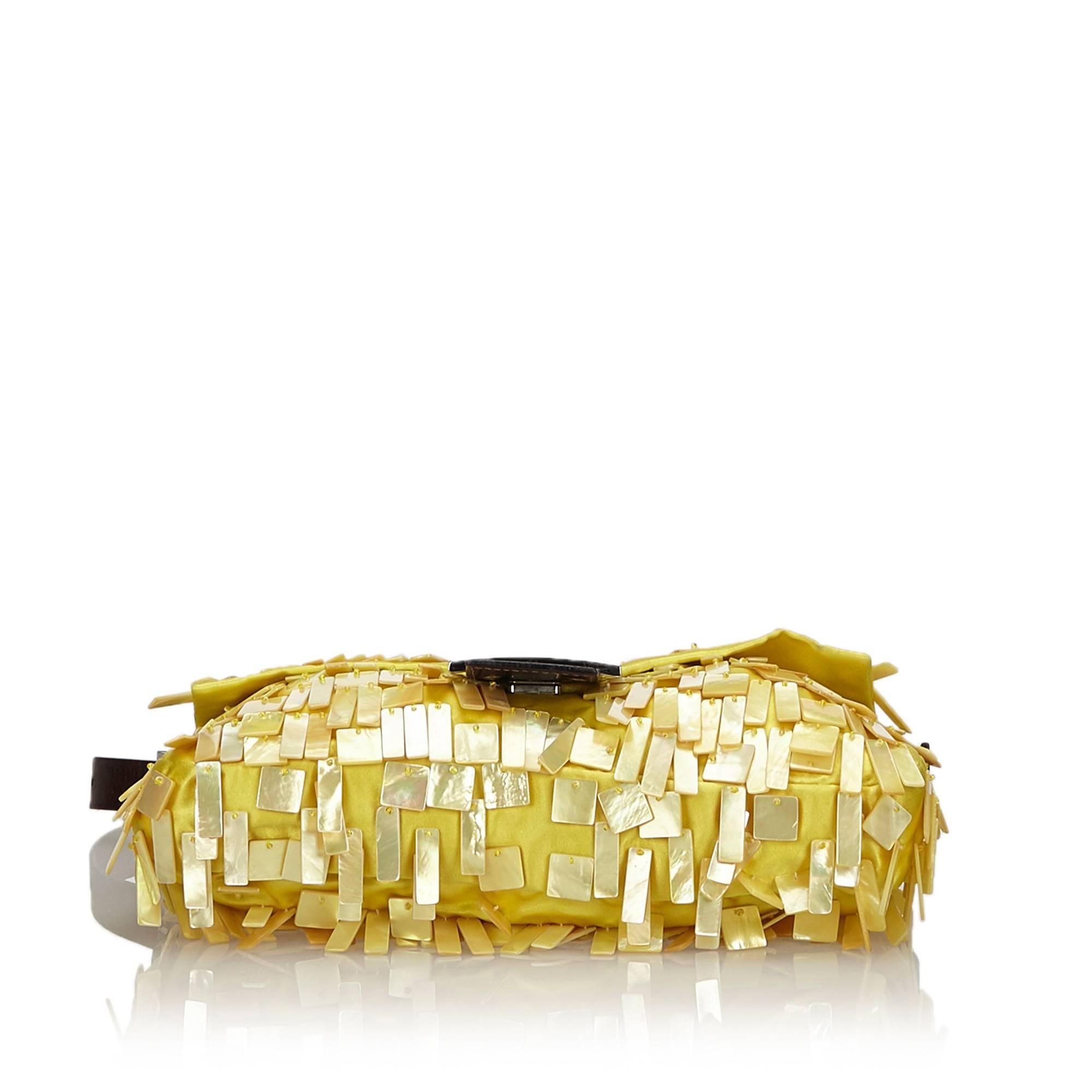 yellow shell bag