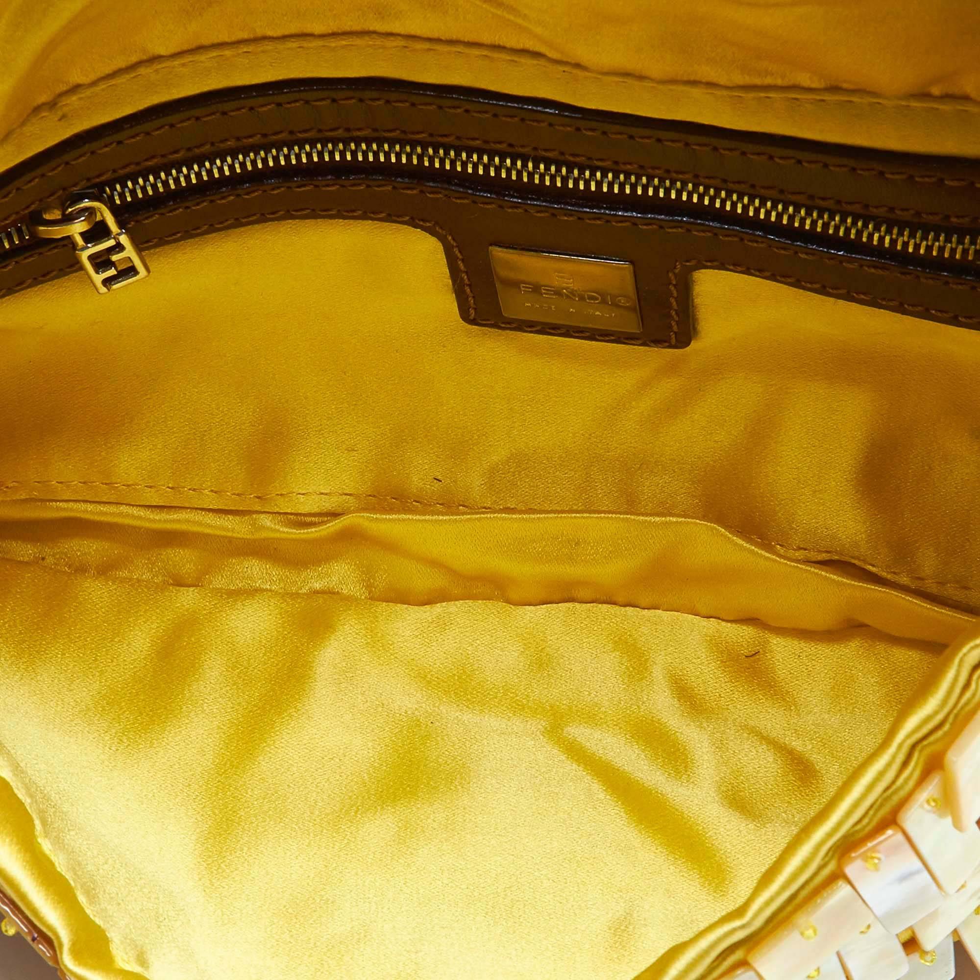 fendi satin baguette