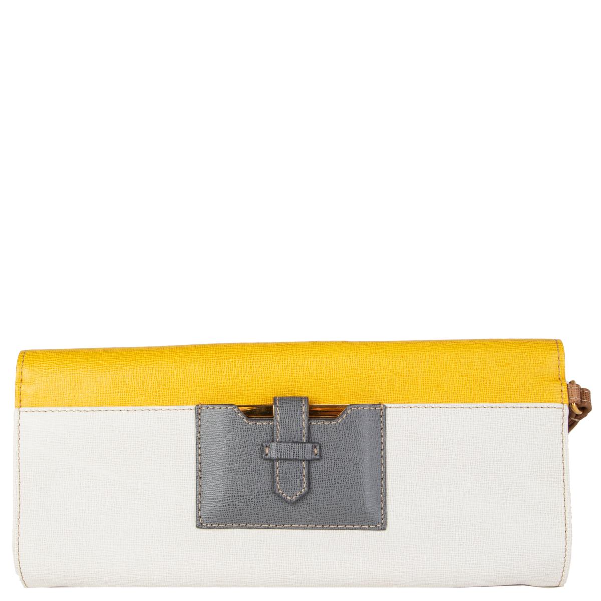 yellow clutch bag