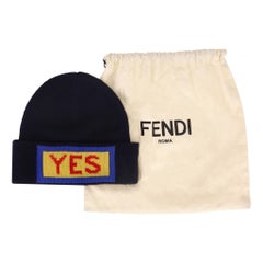 Fendi „Yes“ Vocabulary-Wollbeanie aus Wolle