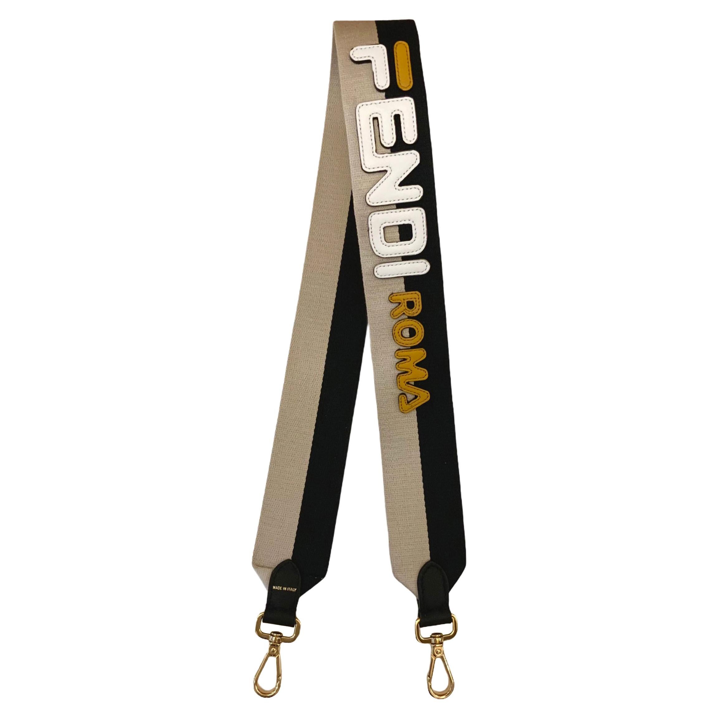 Fendi You Mania Logo Canvas Strap 