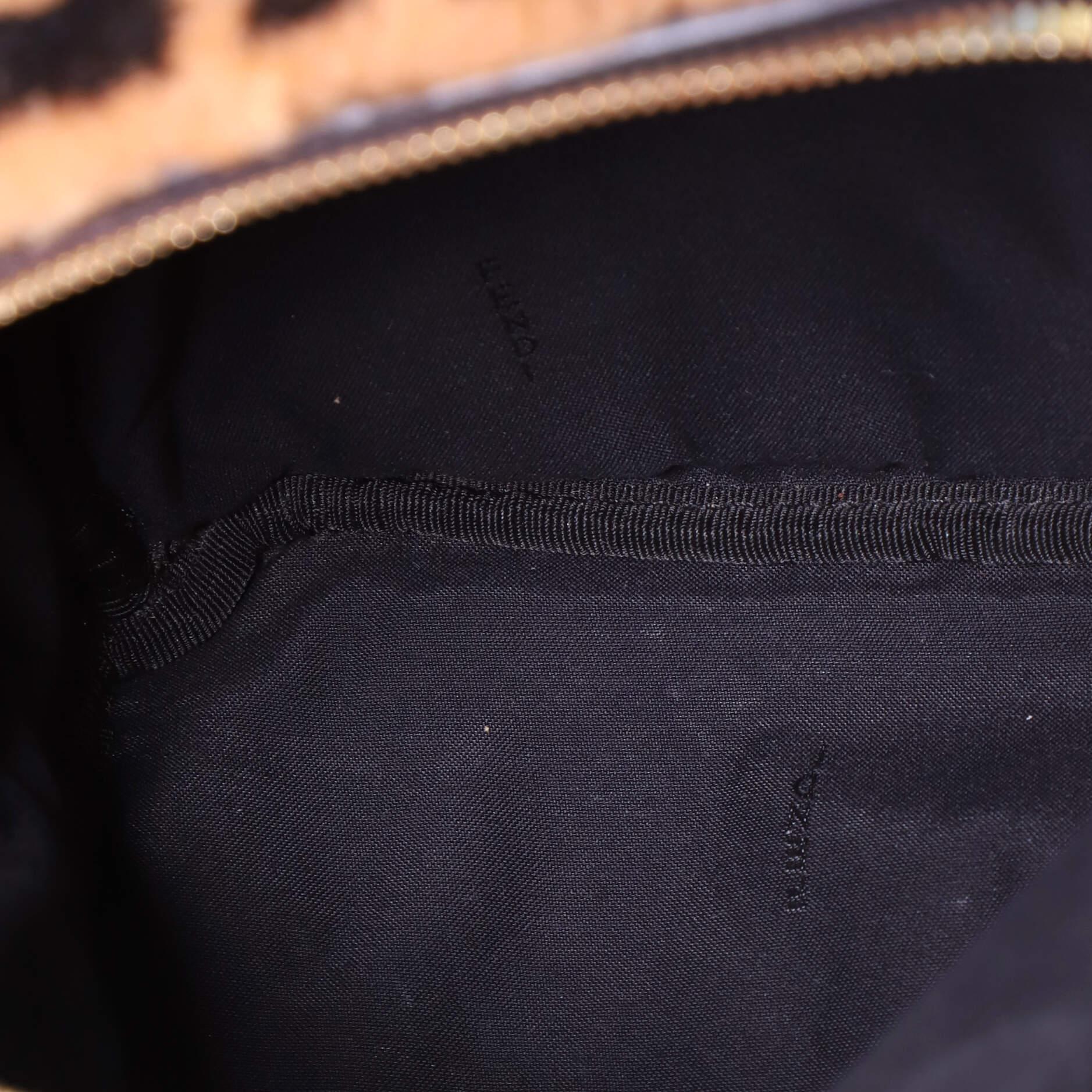 Women's or Men's Fendi Zip Backpack Zucca Shearling Mini