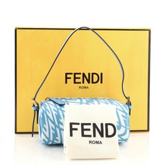 Fendi Zip Shoulder Bag Vertigo Zucca Coated Canvas Mini