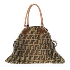 Fendi Zucca Bag De Jour Tobacco Large Satchel