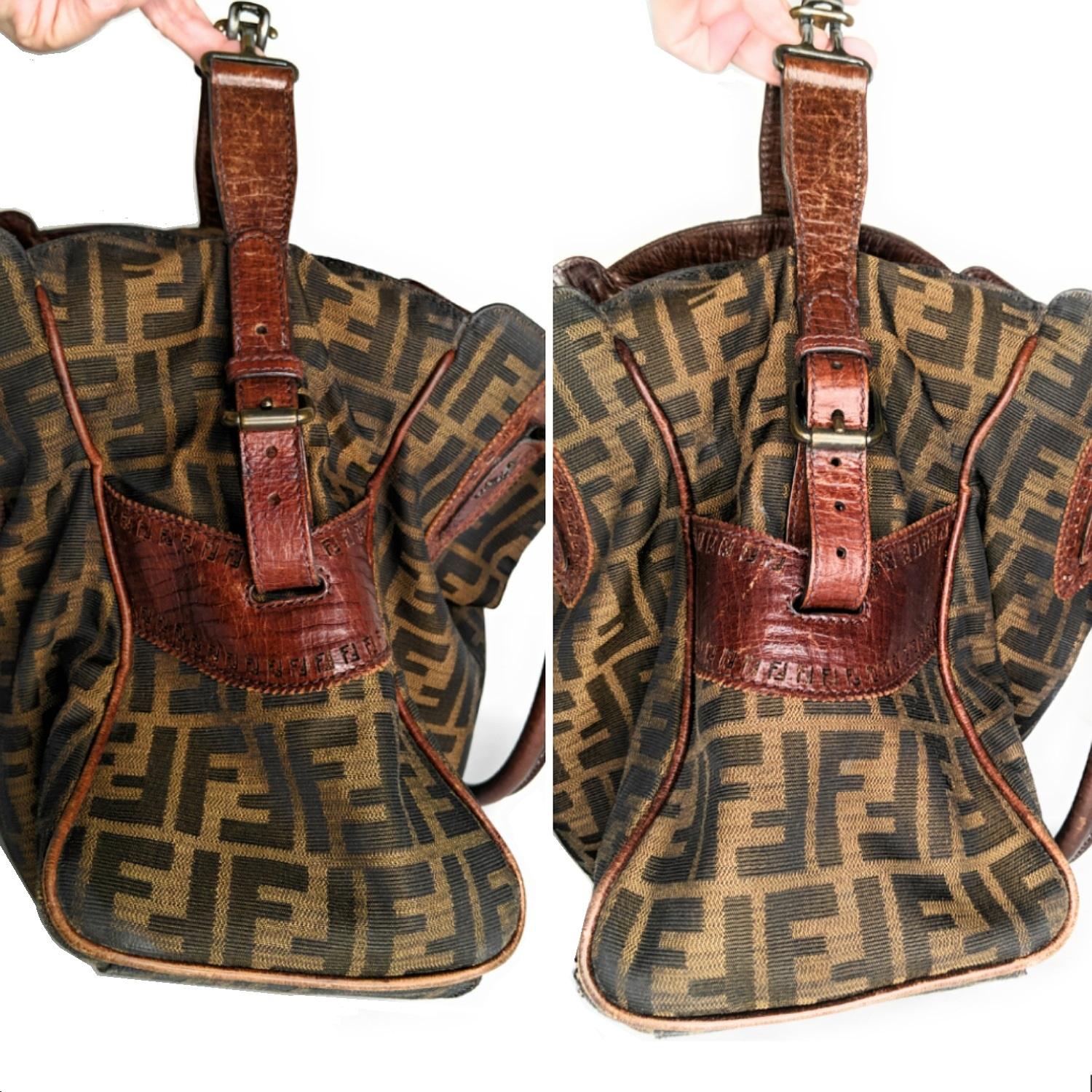 Fendi Zucca Bag De Jour Tobacco Small Satchel (Schwarz)