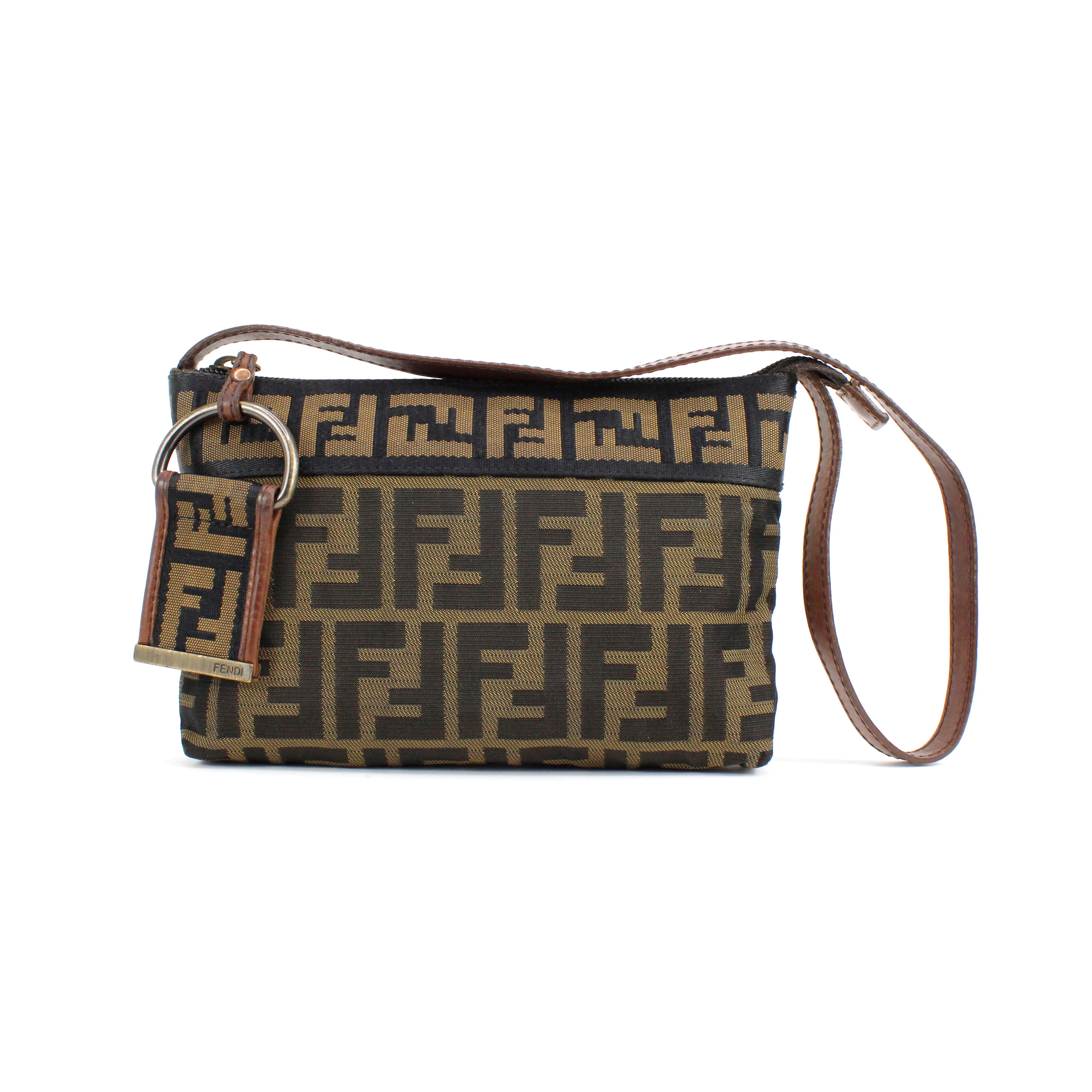 Black Fendi Zucca Bag For Sale