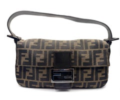 Fendi Zucca Baguette Shoulder Bag