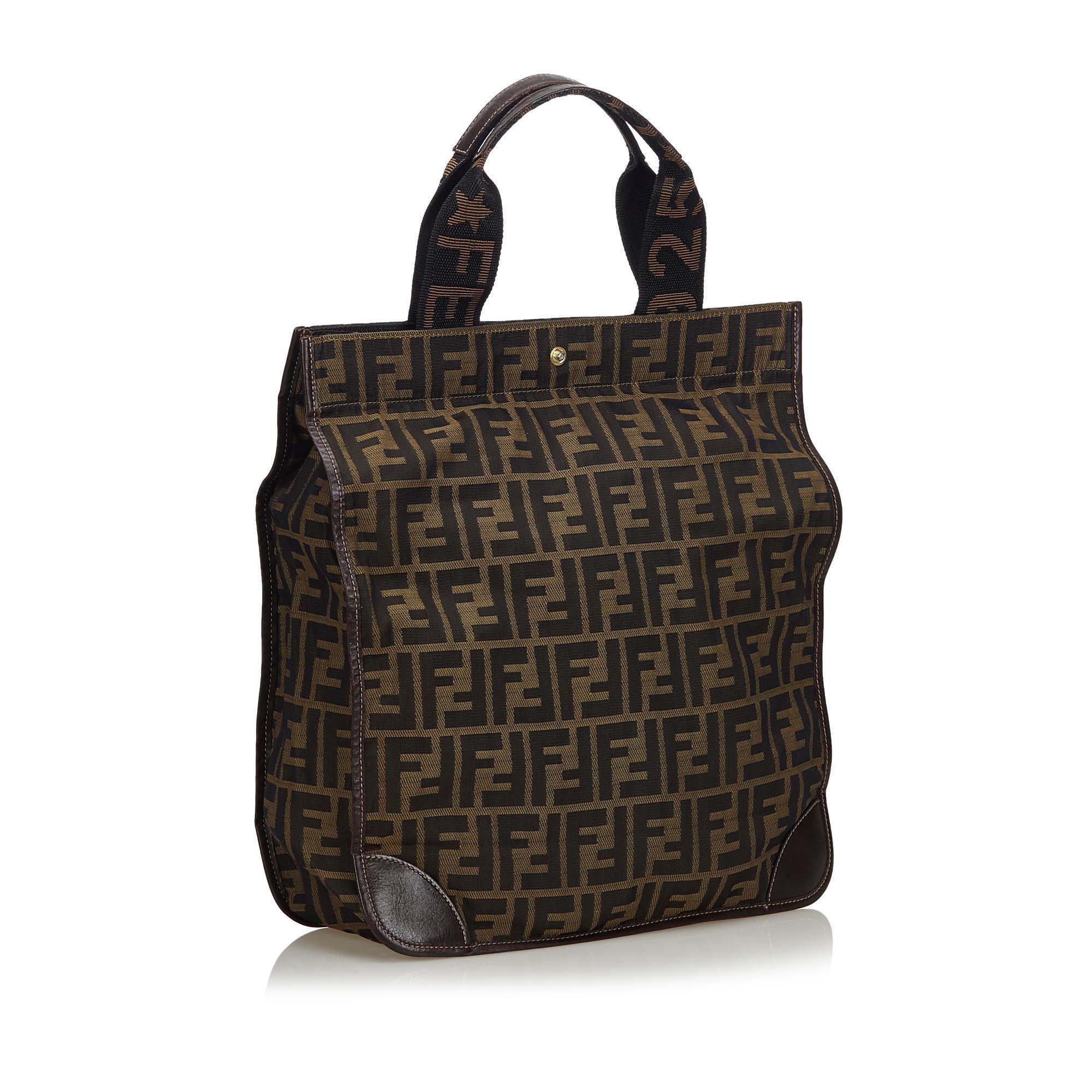 fendi zucca canvas tote