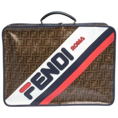 Fendi Zucca Coated Canvas and Leather Mania FF Suitcase