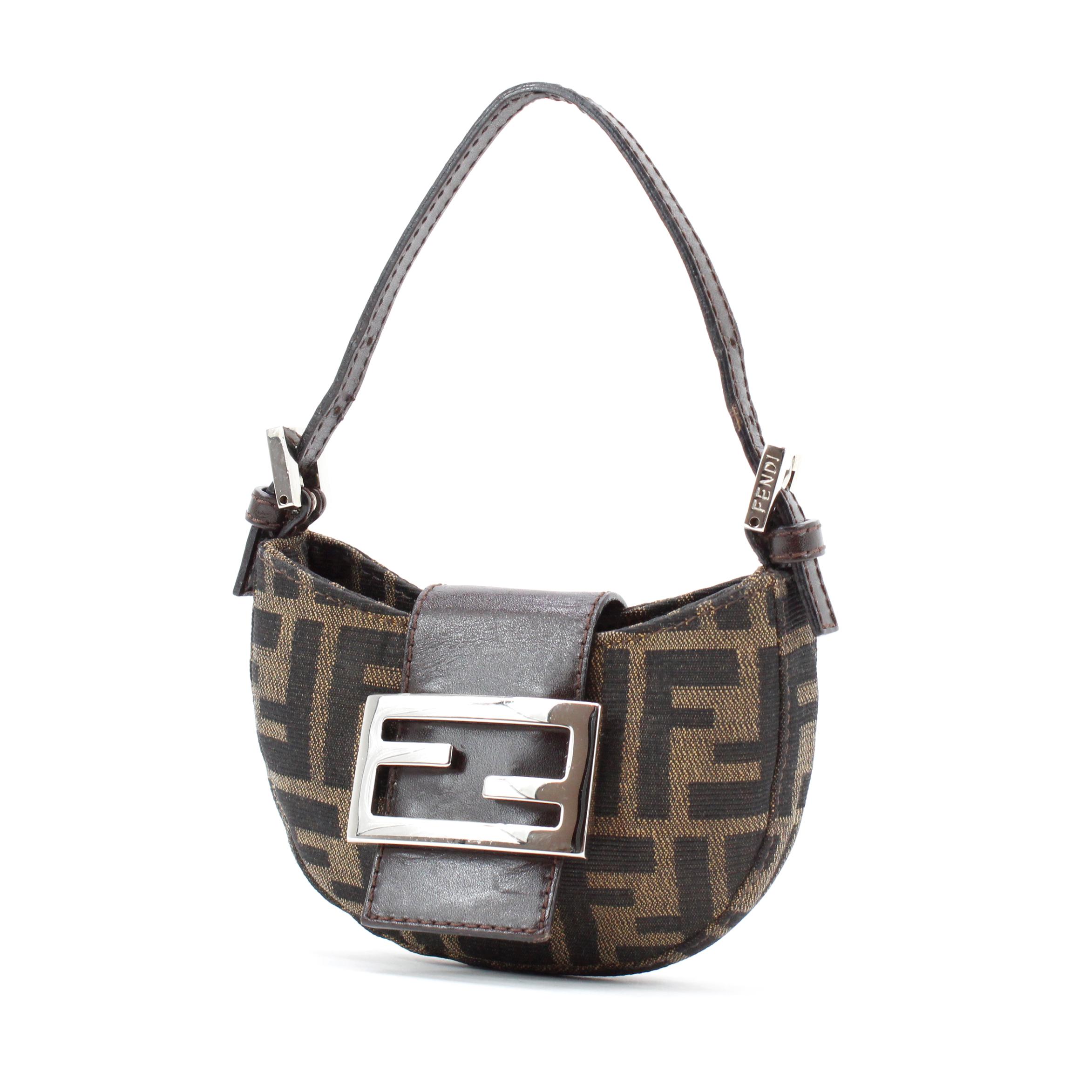 Fendi Zucca Croissant Baguette For Sale 5